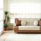 Beige & Brown Fabric Modern Living Room w/Sofabed & Storages