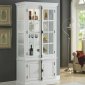 Iovius Locking Curio Cabinet 90300 in White by Acme