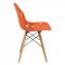 Akron Set of 4 Dining Chairs AK19OR in Orange by LeisureMod