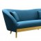 Chloe Sofa TOV-L6147 in Spotted Blue Velvet by TOV Furniture