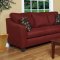 16154 Balinese Sofa & Loveseat Set in Red Fabric by Chelsea