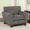 Caldicot Sofa CM6954GY in Gray Linen-Like Fabric w/Options