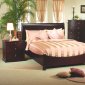 Rich Cappuccino Finish Modern Bedroom Set