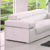 Sierra Loveseat White Bonded Leather by American Eagle Furniture