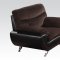 51275 Wilona Sofa Chocolate & Black by Acme w/Options