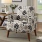 Bray Set of 2 Accent Chairs CM-AC6189FP in a Floral Pattern