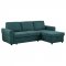 Samantha Sleeper Sectional Sofa 511087 in Teal Fabric by Coaster