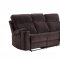 Aulada Motion Sofa 56905 in Chocolate Fabric by Acme w/Options