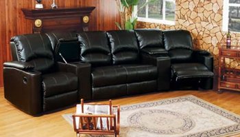 Leather Home Theatre Sectional Sofa [AMSS-6-5040]