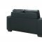 U801 Sofa & Loveseat Set in Black PVC by Global w/Options