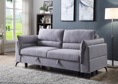 Helaine Sleeper Sofa 55560 in Gray Fabric by Acme