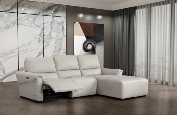 S275 Power Motion Sectional Sofa in Smoke Leather Beverly Hills [BHSS-S275 Smoke]