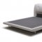 Posh Bed by Beverly Hills Furniture in Light Grey Full Leather