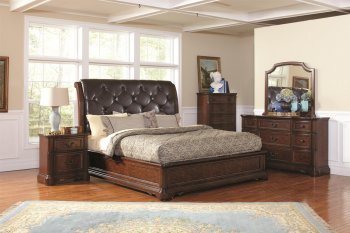 202581 Zanna Bedroom by Coaster in Brown Cherry w/Options [CRBS-202581 Zanna]