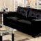 Black Leather Modern Sofa w/Optional Loveseat & Chair