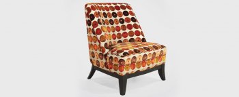 Chocolate/Gold Java Fabric Modern Jester Club Chair [ARCC-861-Jester-Chocolate-Gold]