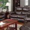 7272 Reclining Sofa in Espresso Bonded Leather w/Options