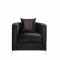 Fergal Sofa 55665 in Black Velvet & Gold by Acme w/Options