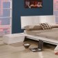 5 Piece White Finish Contemporary Bedroom Set