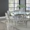 Irene Dining Table 110401 White & Chrome by Coaster w/Options