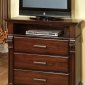 CM7366 Darius TV Stand in Antique Style Walnut