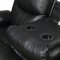 Listowel Motion Sofa CM6992BK in Black Leather Match w/Options