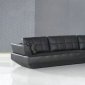 Espresso Leather Upholstery Latest Stylish Sectional Sofa