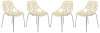 Asbury Set of 4 Dining Chairs AC16CR in Cream by LeisureMod