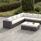 Somani CM-OS2128-7 Outdoor Sectional Sofa, Chair & Bench Set