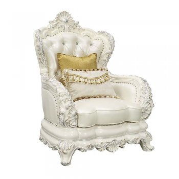 Adara Chair LV01226 in White PU by Acme w/Options [AMAC-LV01226 Adara]