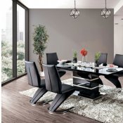 Midvale Dining Room 7Pc Set CM3650BK-T in Black