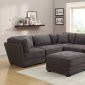 Gordon Sectional Sofa in Charcoal Fabric by ESF