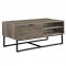 Homare Coffee Table LV00323 in Rustic Oak & Black by Acme