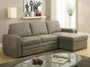 Derwyn Sectional Sofa 51645 in Light Brown Linen Fabric by Acme