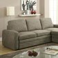 Derwyn Sectional Sofa 51645 in Light Brown Linen Fabric by Acme