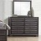 Wyatt Bedroom in Antique Grey by Global w/Options