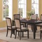 Rich Cappuccino Finish Modern 7Pc Dining Set w/Extension Leaf