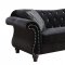 Jolanda Sofa CM6159BK in Black Fabric w/Options