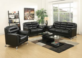 Sibba Sofa 53575 in Black PU by Acme w/Options [AMS-53575-Sibba]