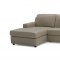 Jenny Sectional Sofa Sleeper in Beige Premium Leather by J&M