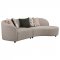 Fayette Sectional Sofa 504920 in Greige Fabric by Coaster