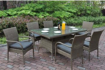 221 Outdoor Patio 7Pc Table Set by Poundex w/Options [PXOUT-221]