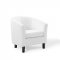 Prospect Accent Chair Set of 2 in White Velvet by Modway