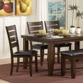 Ameillia 586 Dining Table by Homelegance in Dark Oak w/Options