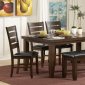 Ameillia 586 Dining Table by Homelegance in Dark Oak w/Options