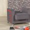 Decora Sofa Bed in Gray Fabric by Casamode w/Options