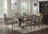 Ruby Dining Table 72870 in Rustic Gray Oak by Acme w/Options