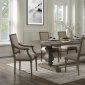 Ruby Dining Table 72870 in Rustic Gray Oak by Acme w/Options