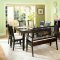 Rich Merlot Finish Contemporary 5Pc Dinette Set