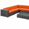 Corona Outdoor Patio Sectional 7Pc Set Choice of Color by Modway